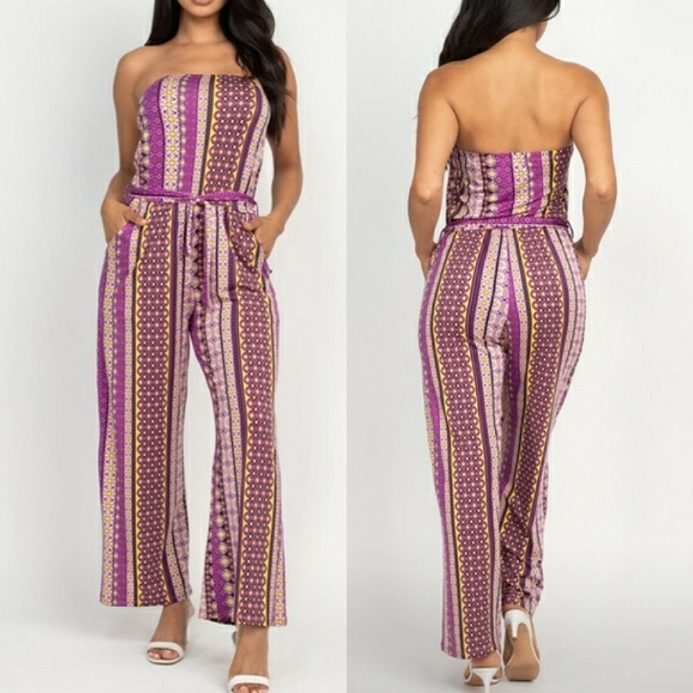 🆕🌿 BOUTIQUE TUBE TOP ROMPER🌿